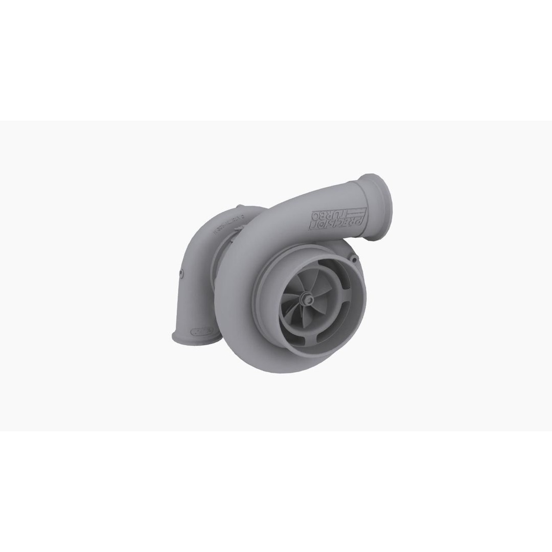 Precision GEN2 Promod Turbocharger 3D Model – Low Poly Game Asset, FBX - View 8