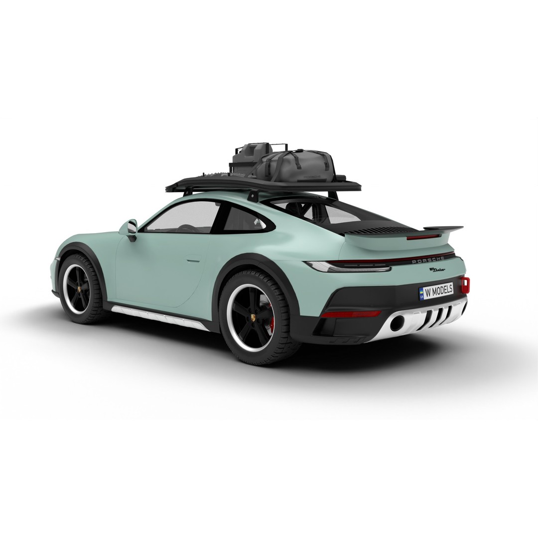 Porsche 911 Dakar 2023 3D Model – Rigged PBR Sport Car, FBX, OBJ - View 13