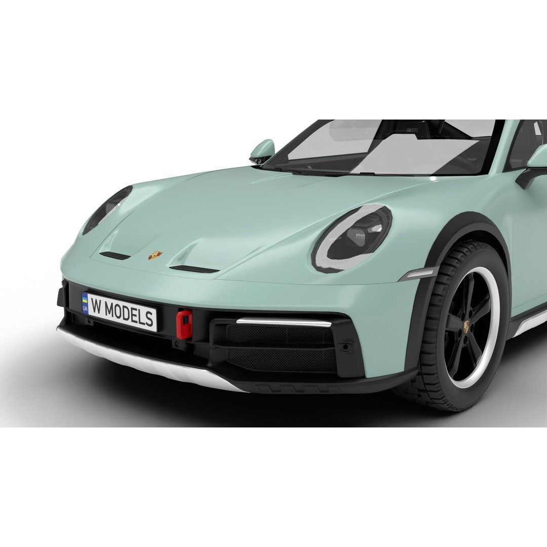 Porsche 911 Dakar 2023 3D Model – Rigged PBR Sport Car, FBX, OBJ - View 20