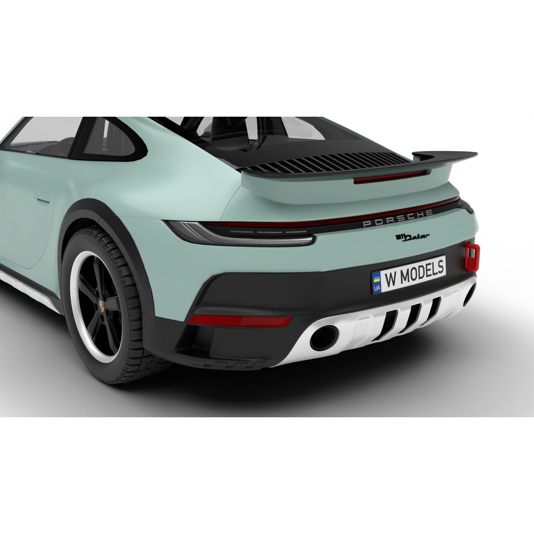 Porsche 911 Dakar 2023 3D Model – Rigged PBR Sport Car, FBX, OBJ - View 21