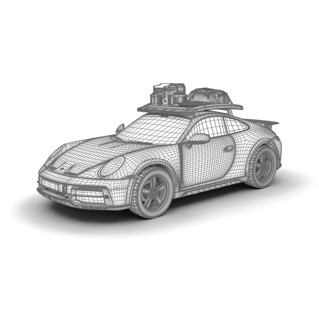 Porsche 911 Dakar 2023 3D Model – Rigged PBR Sport Car, FBX, OBJ - View 27