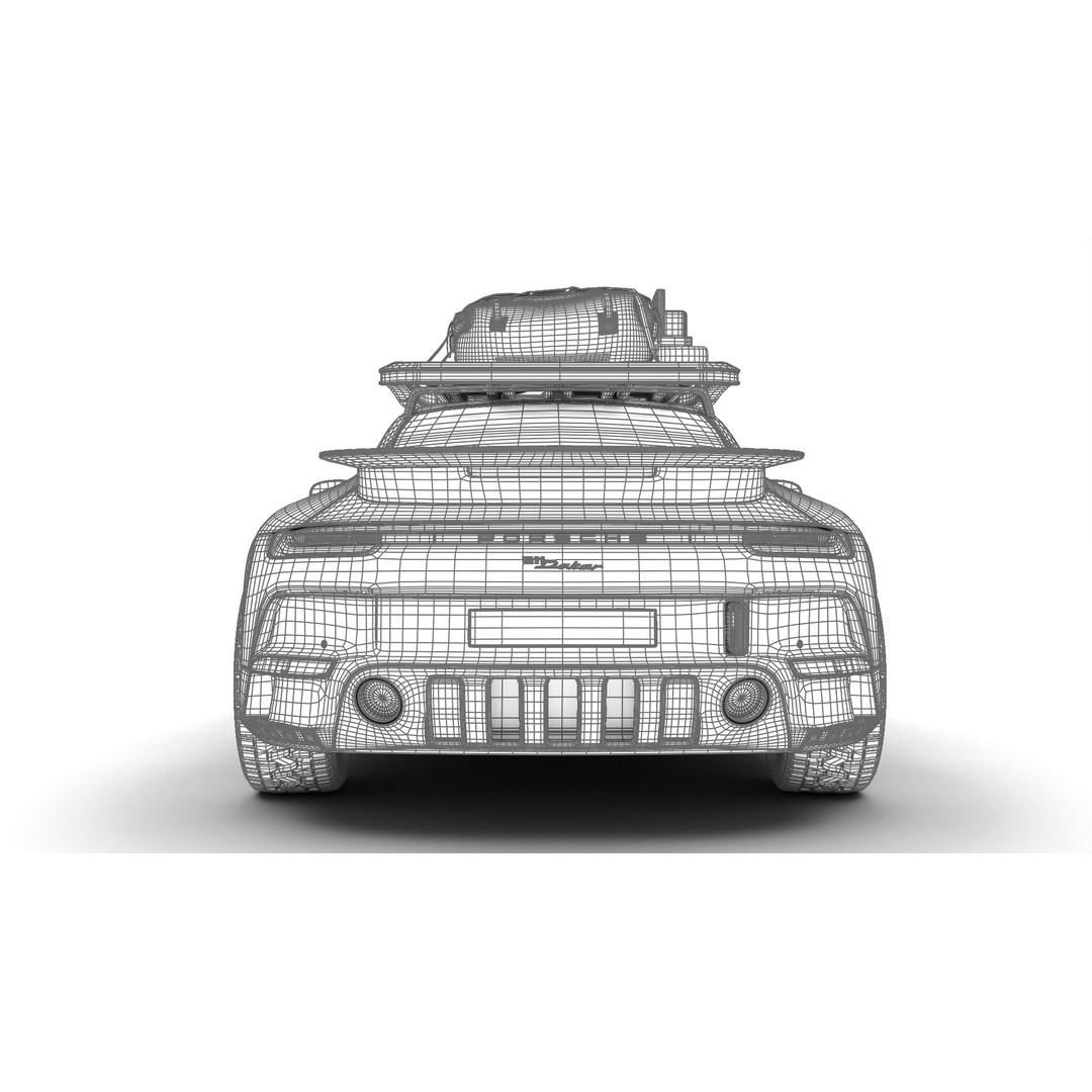 Porsche 911 Dakar 2023 3D Model – Rigged PBR Sport Car, FBX, OBJ - View 30