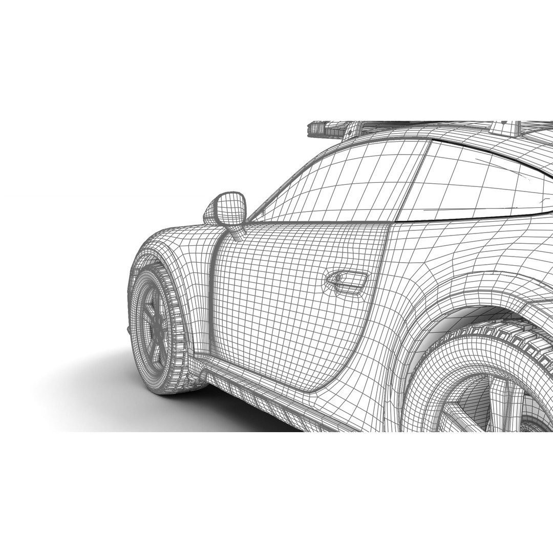 Porsche 911 Dakar 2023 3D Model – Rigged PBR Sport Car, FBX, OBJ - View 34