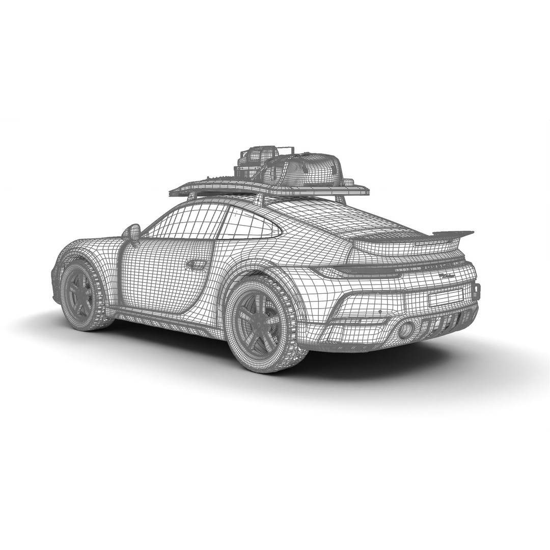Porsche 911 Dakar 2023 3D Model – Rigged PBR Sport Car, FBX, OBJ - View 38