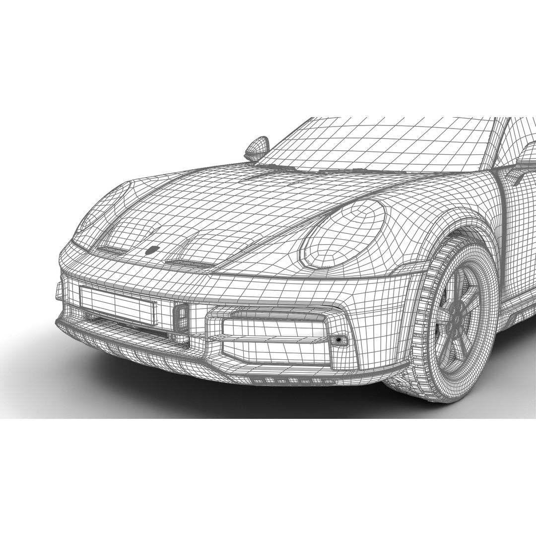 Porsche 911 Dakar 2023 3D Model – Rigged PBR Sport Car, FBX, OBJ - View 45