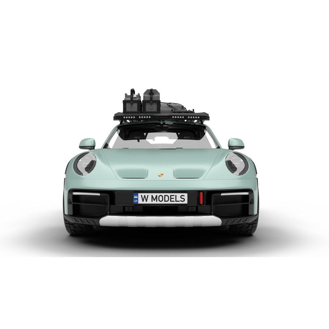 Porsche 911 Dakar 2023 3D Model – Rigged PBR Sport Car, FBX, OBJ - View 6