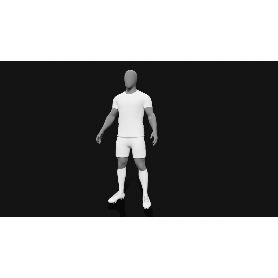 Portugal Team Football Jersey 3D Model – Low Poly Game Asset, FBX