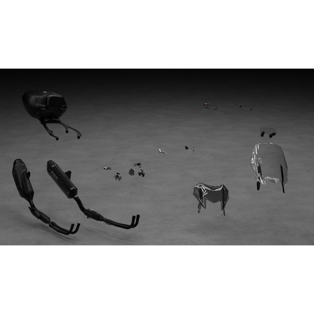 T-Max 560 Tech 2023 3D Model – High Poly Game Asset, Blender - View 3