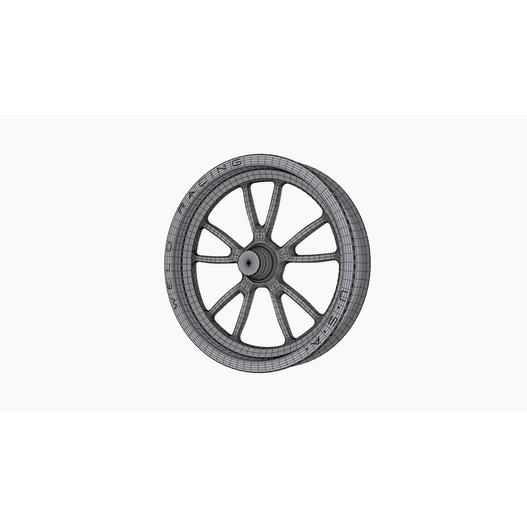 Weld Racing Full Throttle 3D Model – Low Poly Drag Wheel, Game Ready