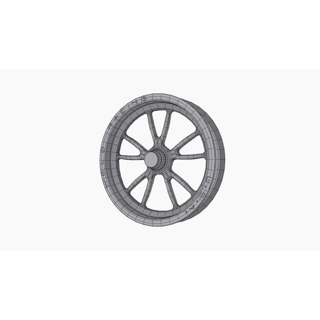 Weld Racing Full Throttle 3D Model – Low Poly Drag Wheel, Game Ready - View 14