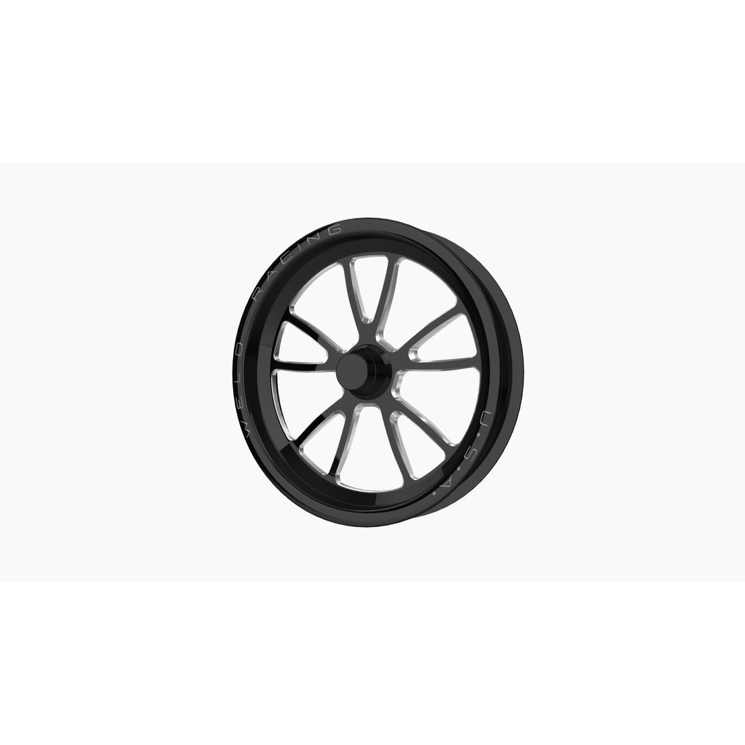 Weld Racing Full Throttle 3D Model – Low Poly Drag Wheel, Game Ready - View 4
