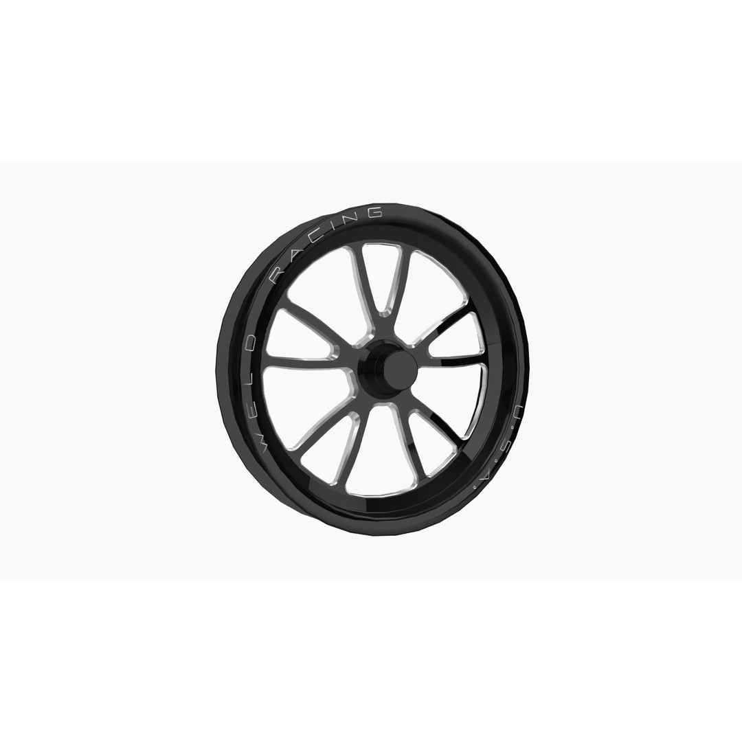 Weld Racing Full Throttle 3D Model – Low Poly Drag Wheel, Game Ready - View 6