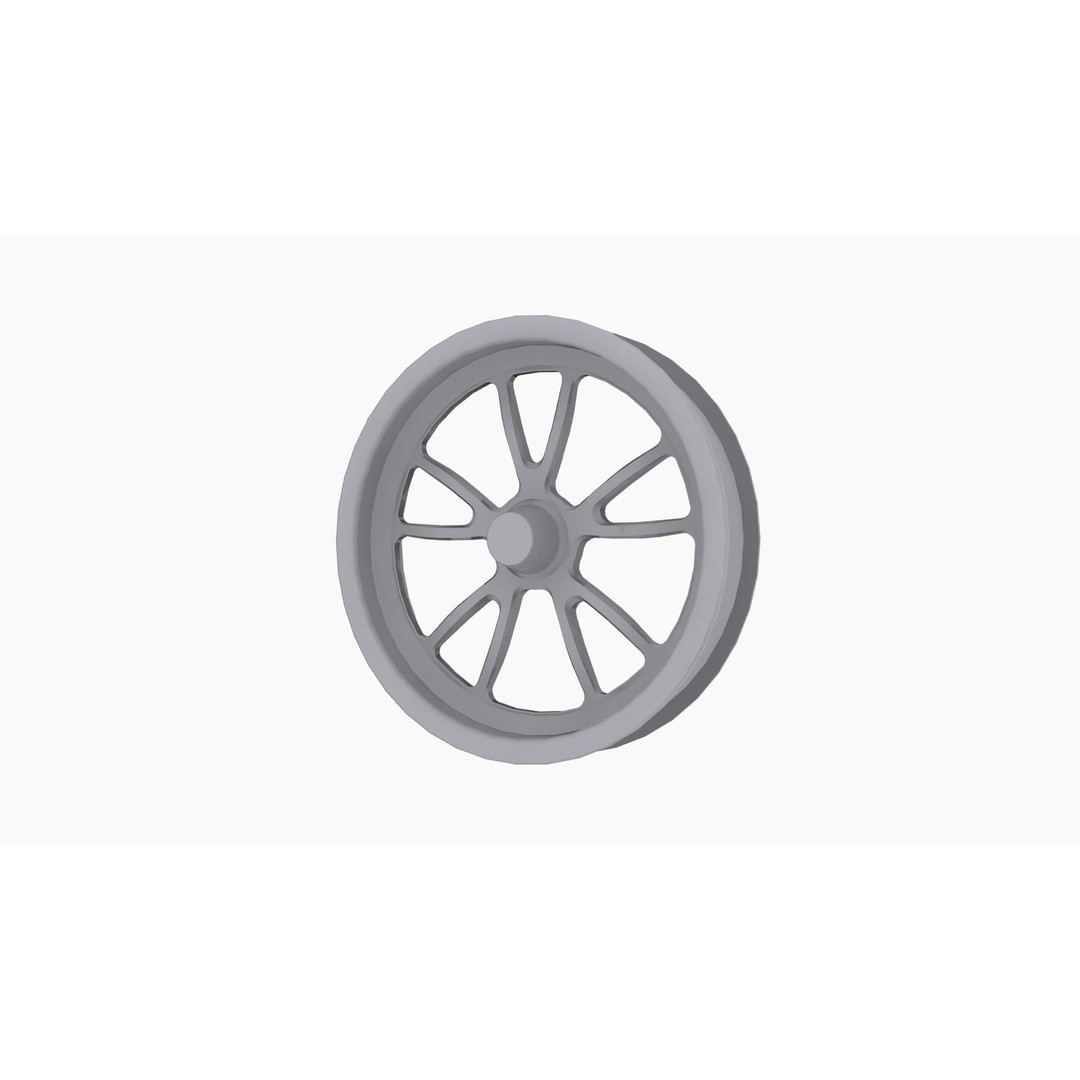 Weld Racing Full Throttle 3D Model – Low Poly Drag Wheel, Game Ready - View 9