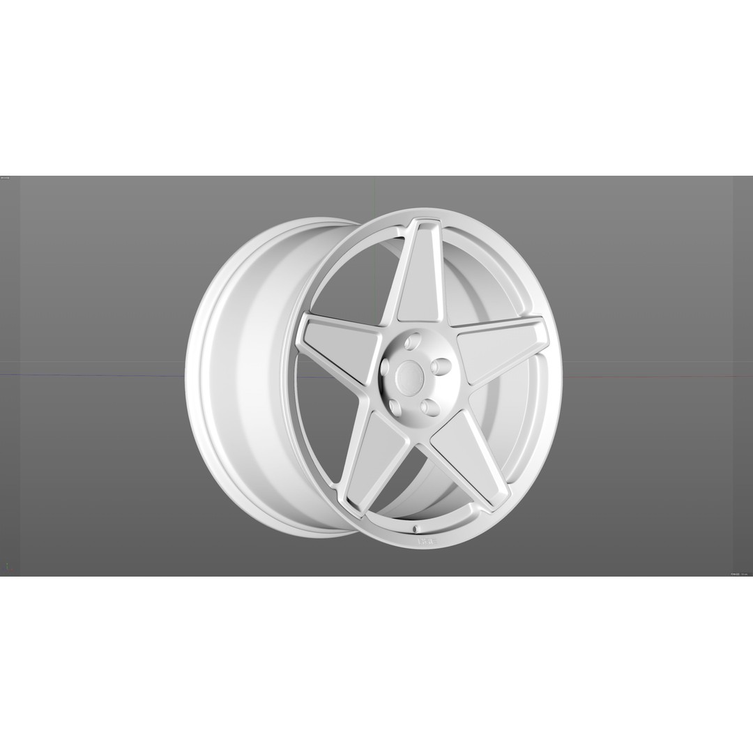 HRE VintageSeries 505M 3D Model – Low Poly Racing Car Tire, FBX, OBJ - View 13