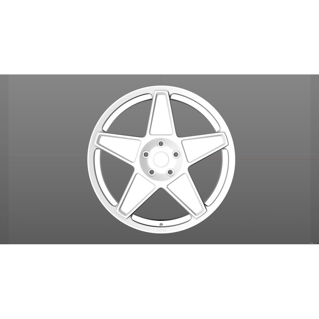 HRE VintageSeries 505M 3D Model – Low Poly Racing Car Tire, FBX, OBJ - View 14