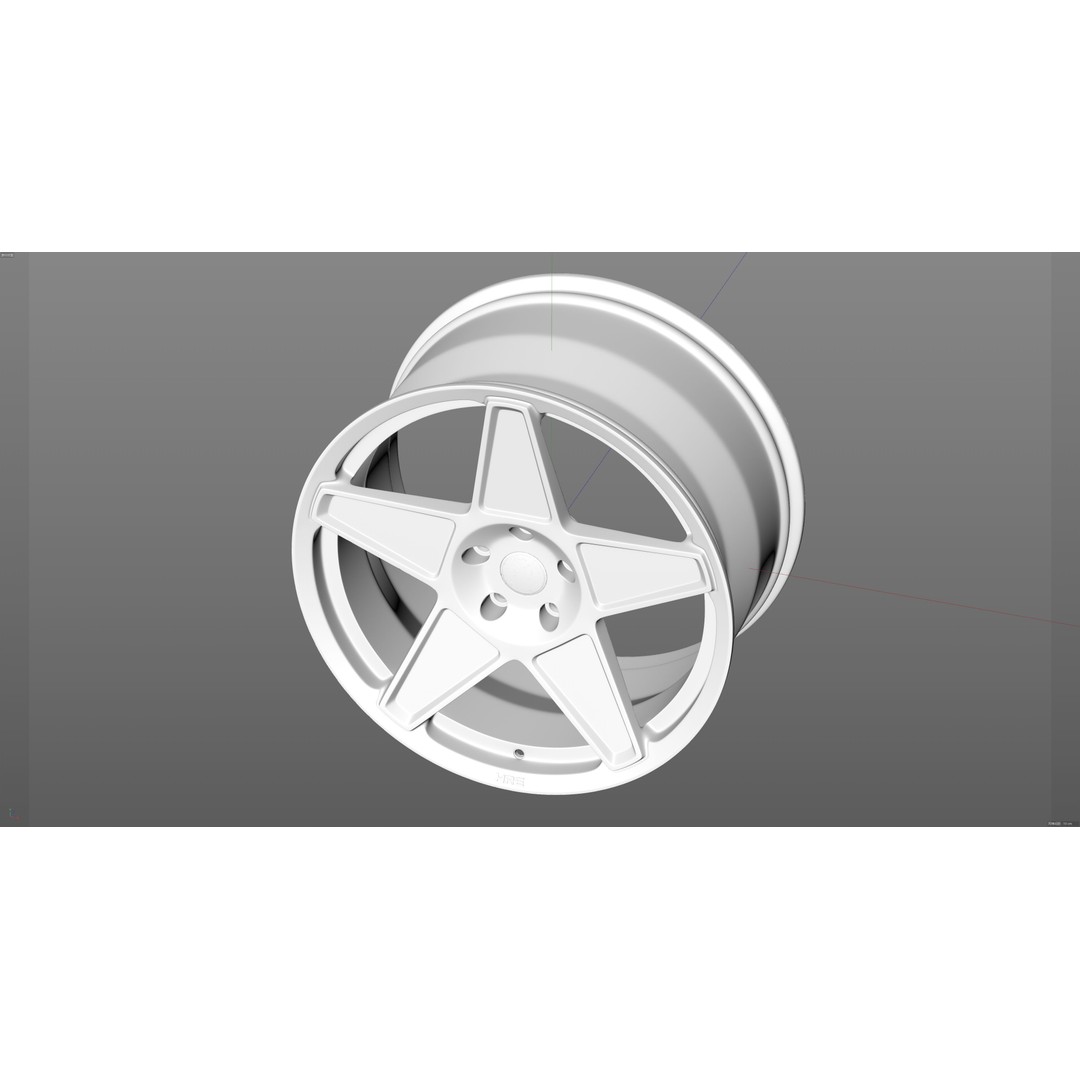 HRE VintageSeries 505M 3D Model – Low Poly Racing Car Tire, FBX, OBJ - View 15