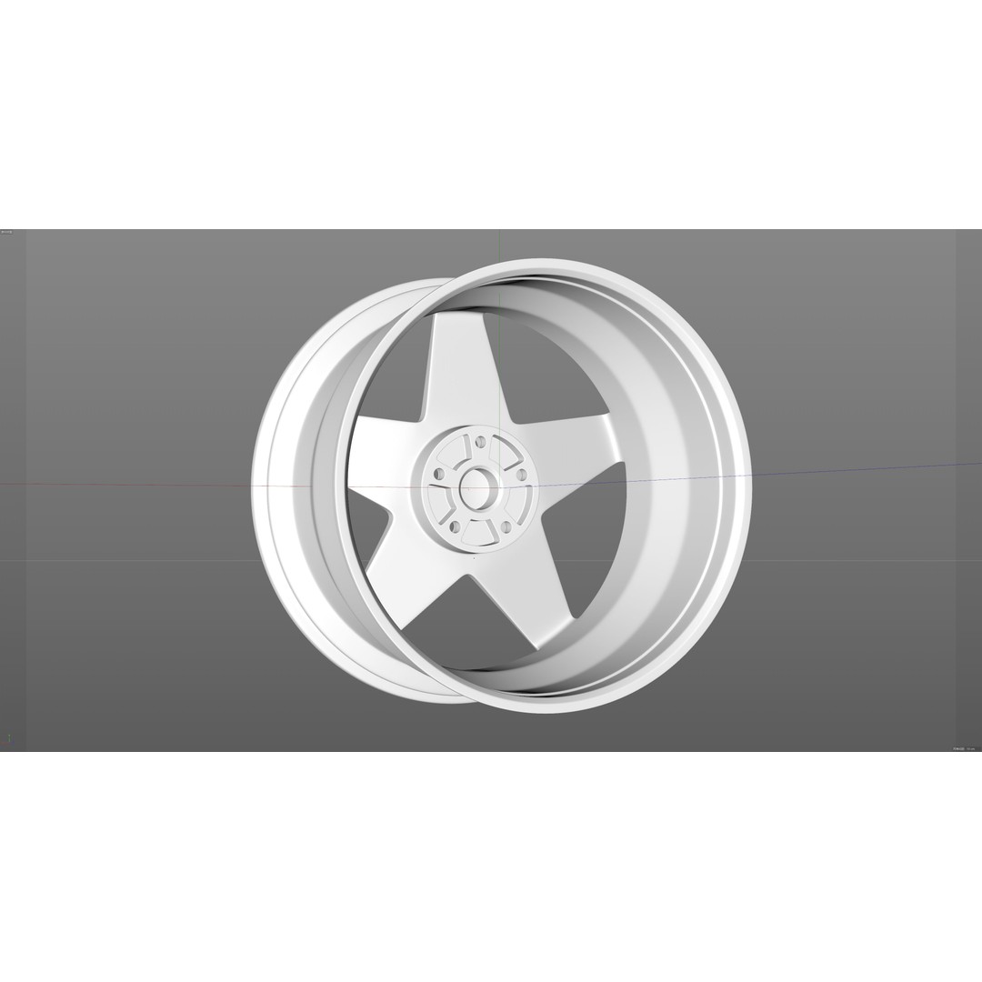 HRE VintageSeries 505M 3D Model – Low Poly Racing Car Tire, FBX, OBJ - View 16