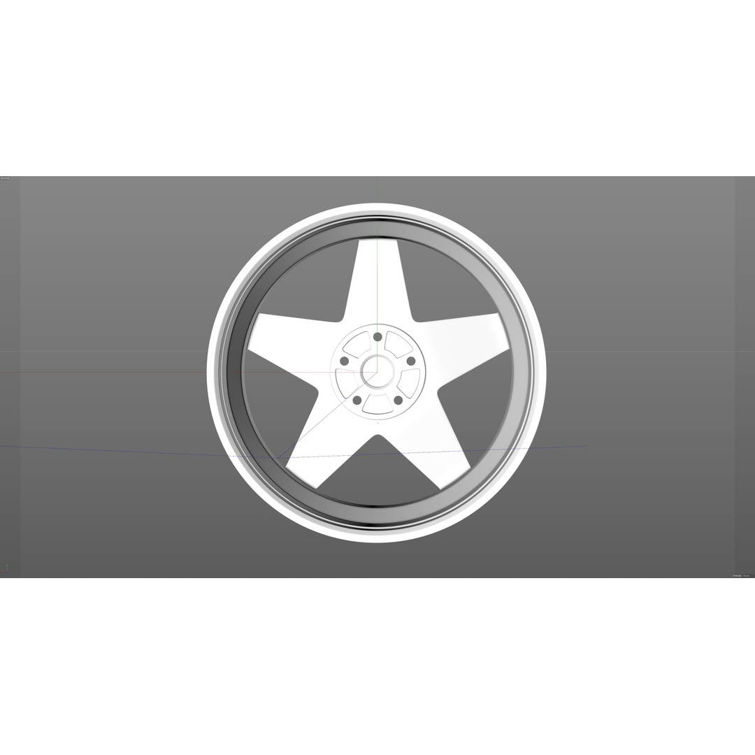 HRE VintageSeries 505M 3D Model – Low Poly Racing Car Tire, FBX, OBJ - View 17