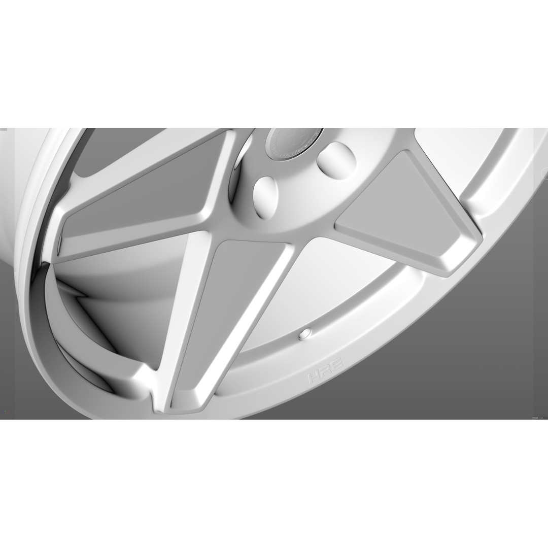 HRE VintageSeries 505M 3D Model – Low Poly Racing Car Tire, FBX, OBJ - View 19