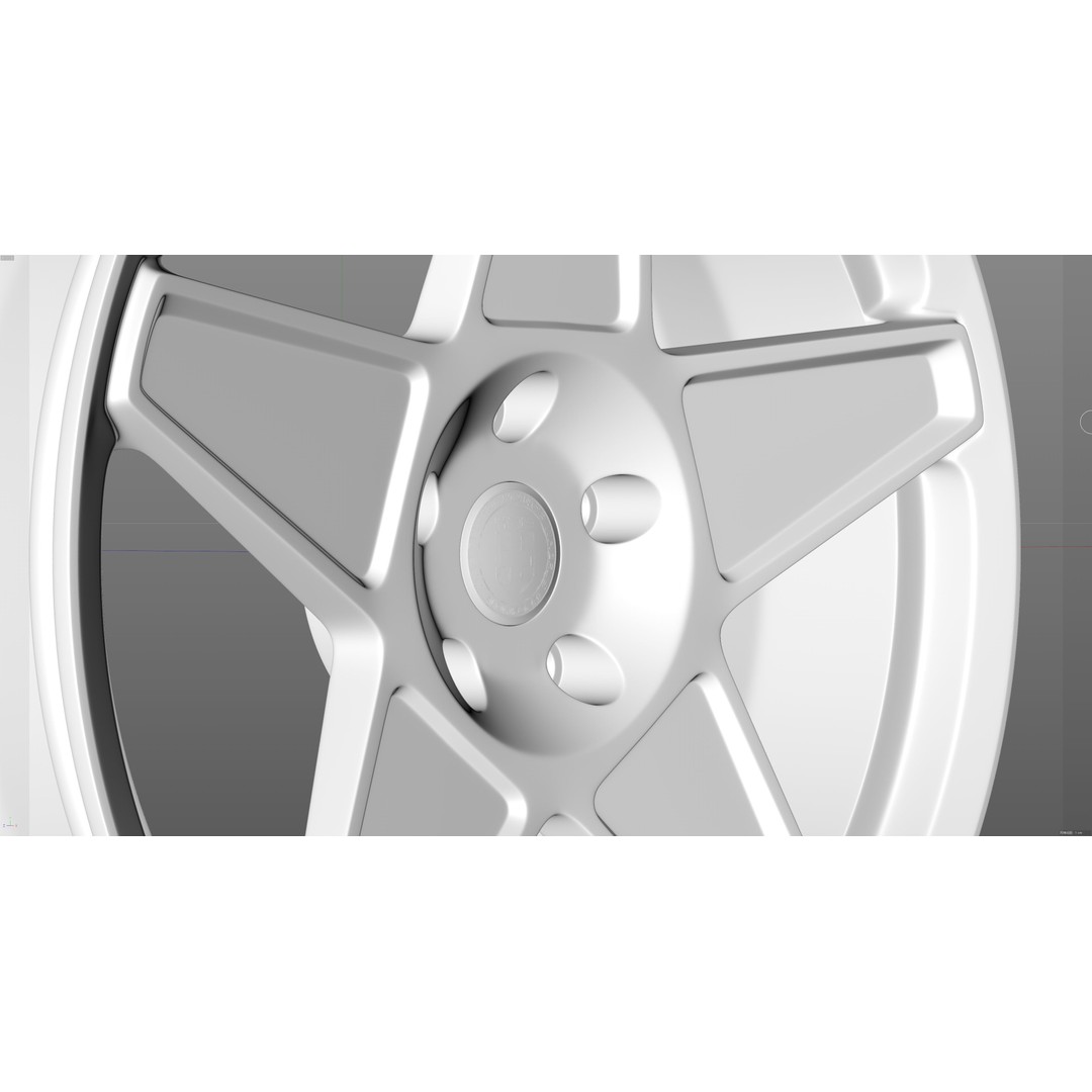 HRE VintageSeries 505M 3D Model – Low Poly Racing Car Tire, FBX, OBJ - View 21