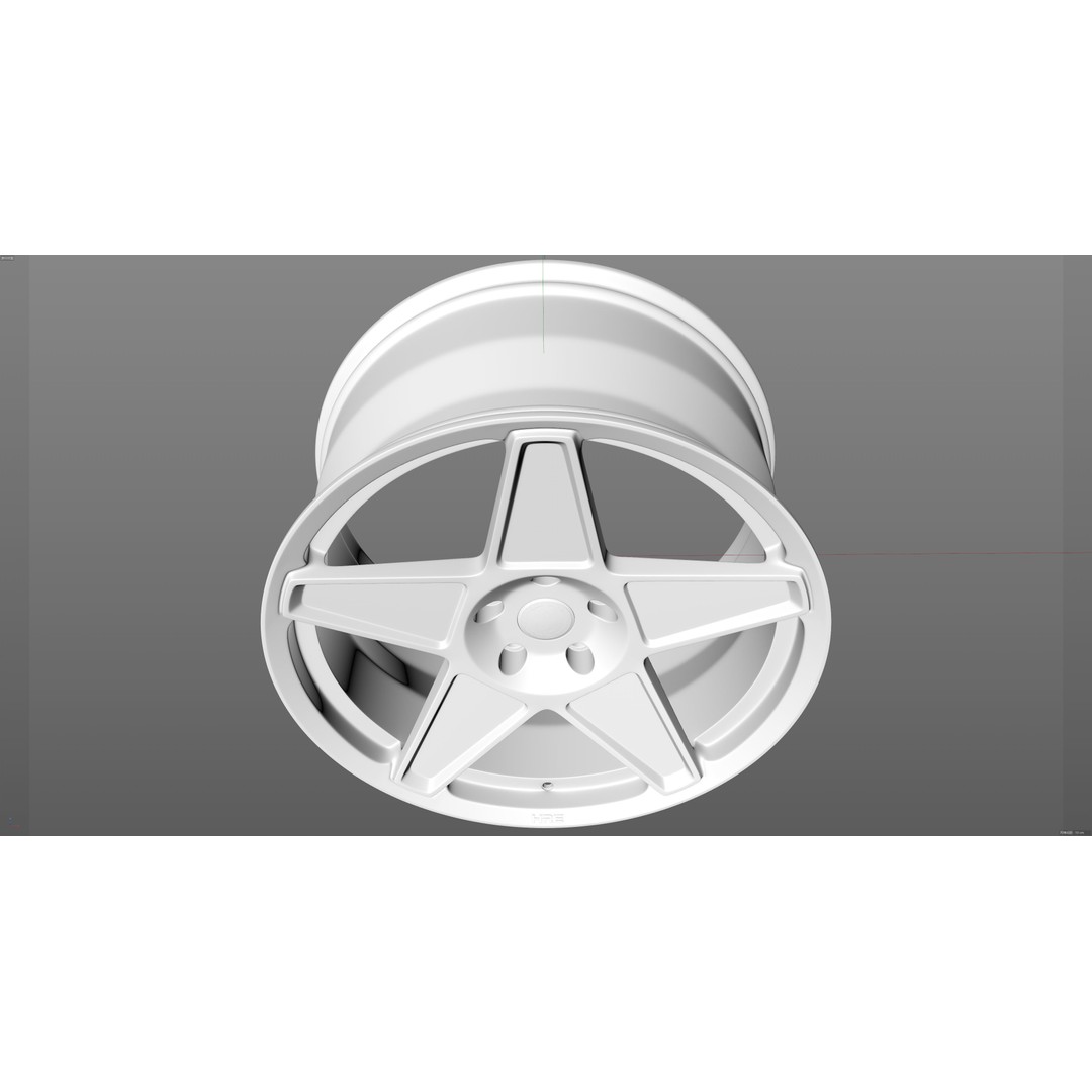 HRE VintageSeries 505M 3D Model – Low Poly Racing Car Tire, FBX, OBJ - View 24