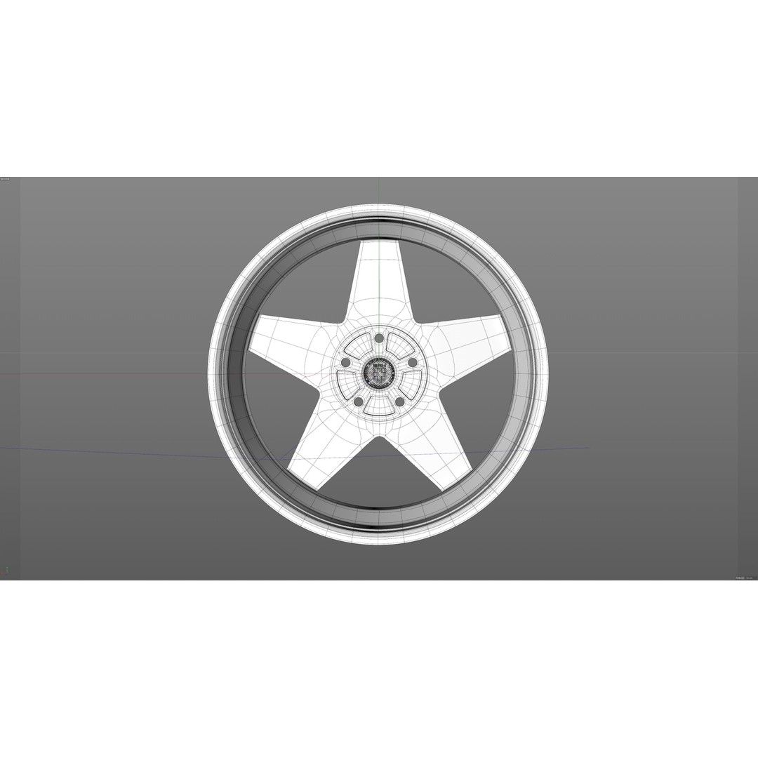 HRE VintageSeries 505M 3D Model – Low Poly Racing Car Tire, FBX, OBJ - View 30