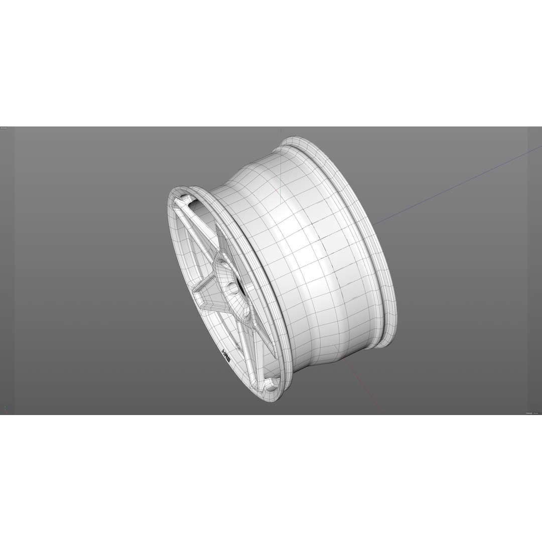 HRE VintageSeries 505M 3D Model – Low Poly Racing Car Tire, FBX, OBJ - View 31