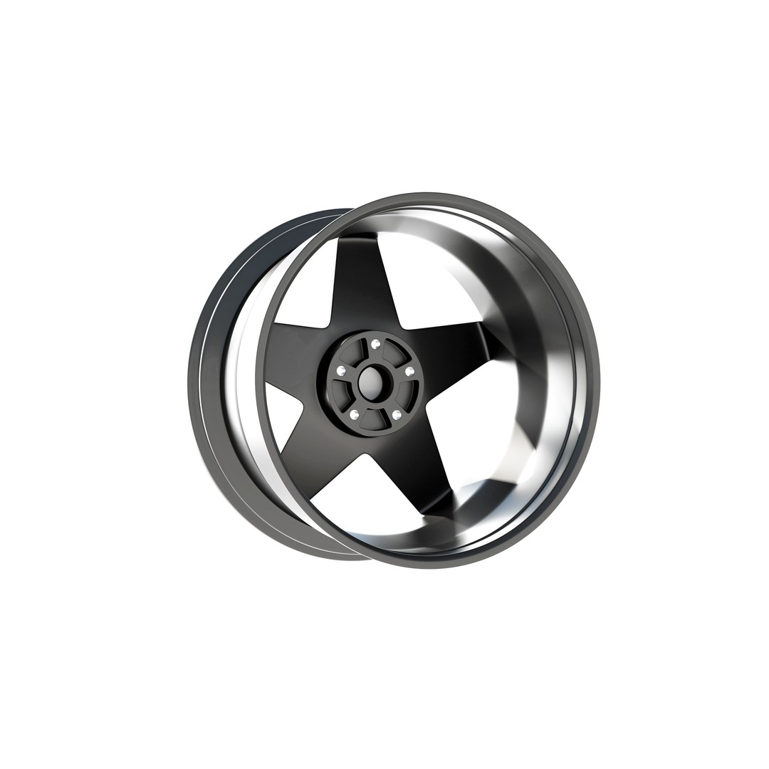 HRE VintageSeries 505M 3D Model – Low Poly Racing Car Tire, FBX, OBJ - View 6