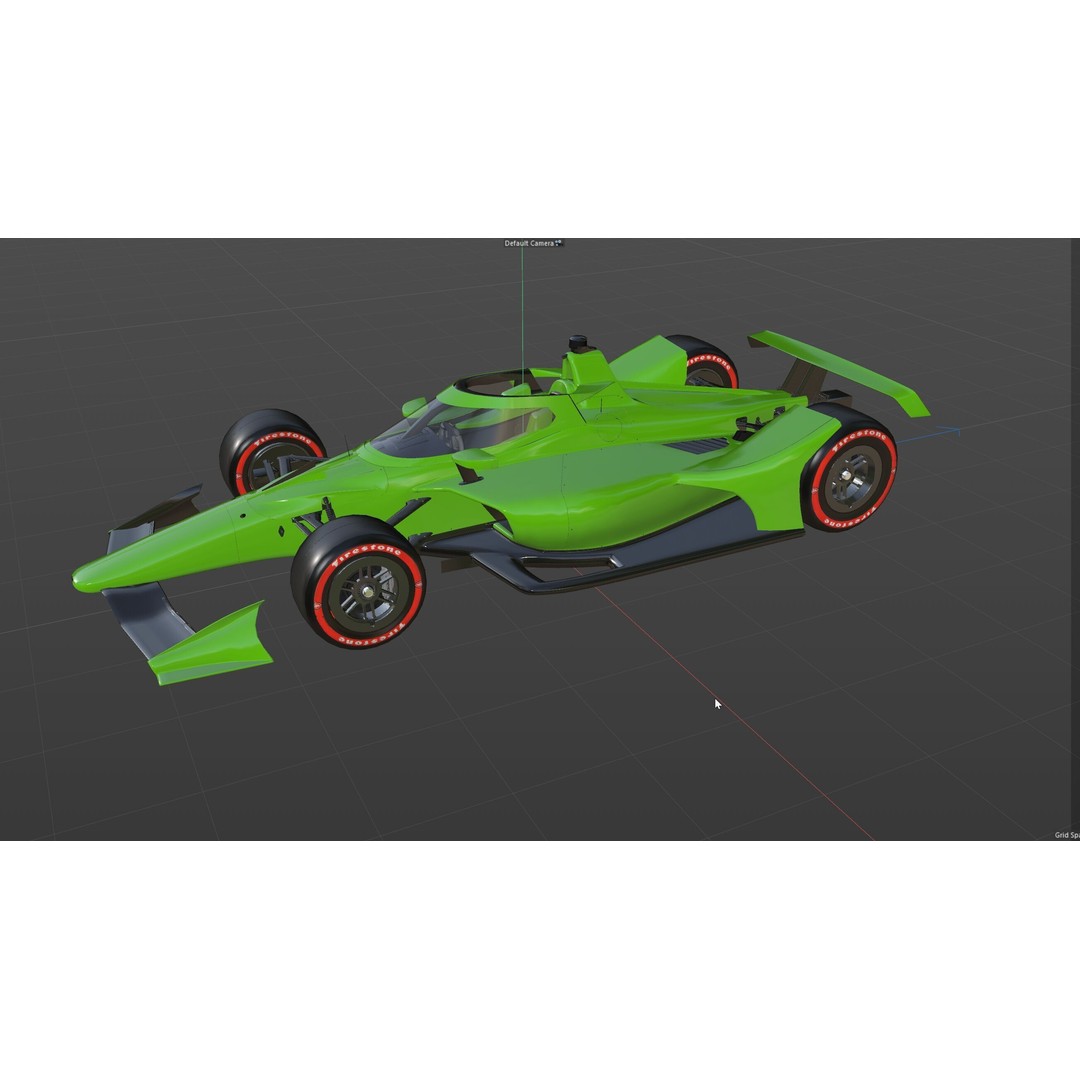 Indycar Oval 3D Model – High Detail Livery Template 2025, FBX - View 17