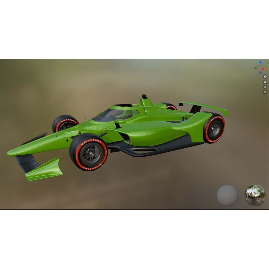 Indycar Oval 3D Model – High Detail Livery Template 2025, FBX - View 18