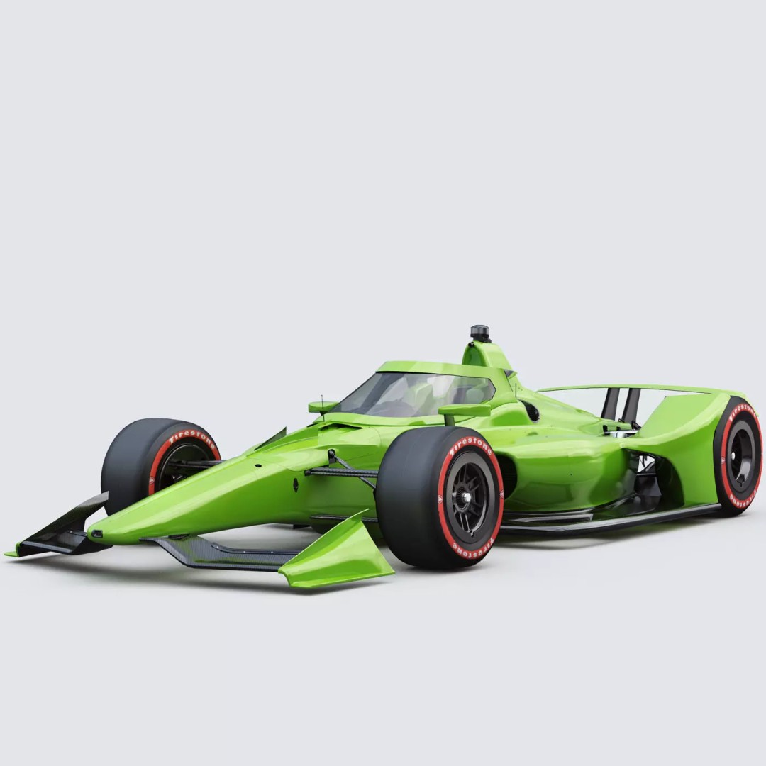 Indycar Oval 3D Model – High Detail Livery Template 2025, FBX - View 2