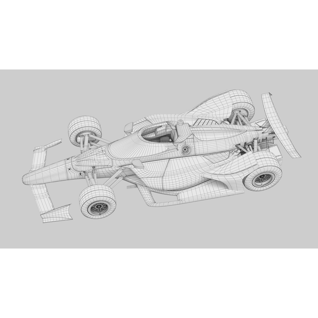 Indycar Oval 3D Model – High Detail Livery Template 2025, FBX - View 22