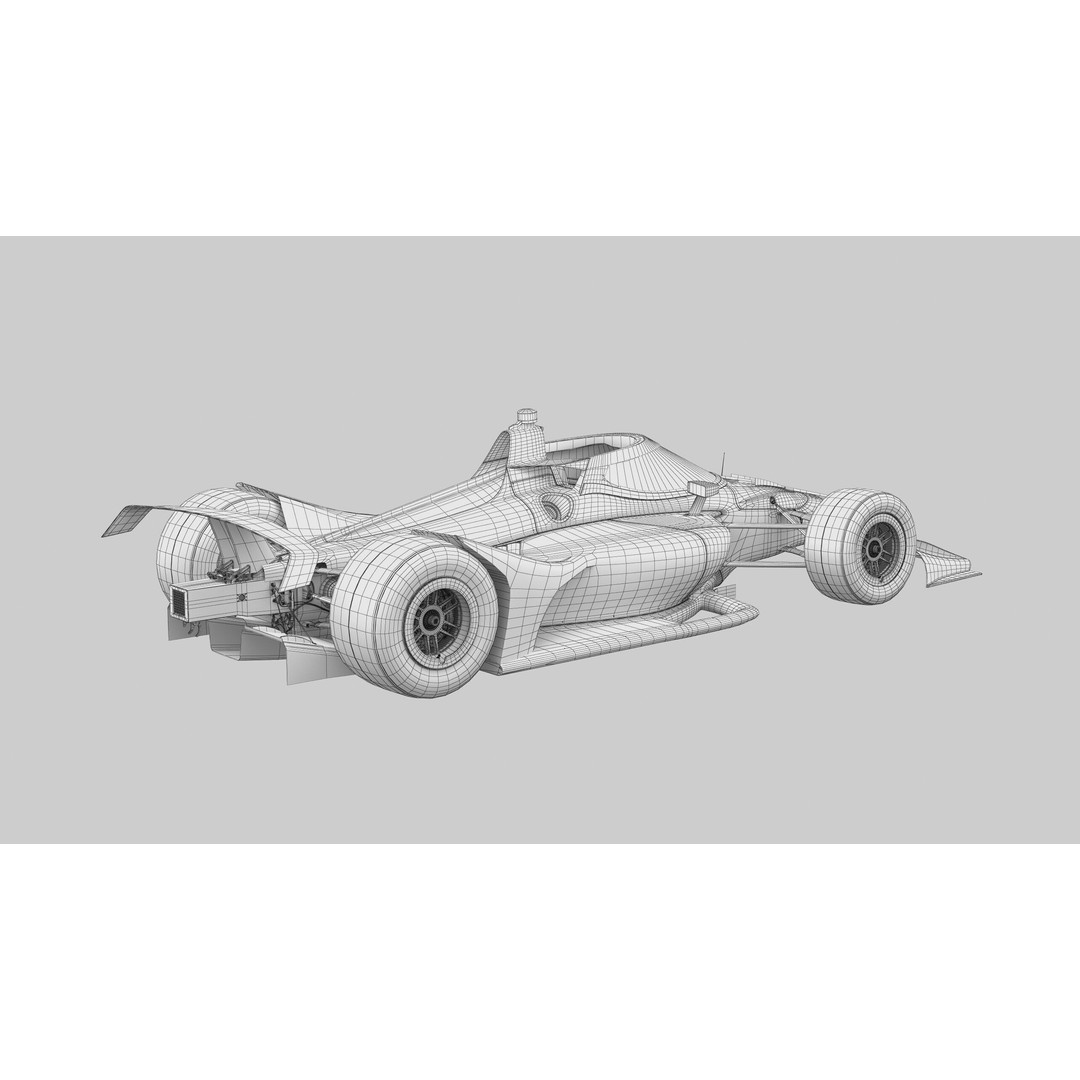 Indycar Oval 3D Model – High Detail Livery Template 2025, FBX - View 25