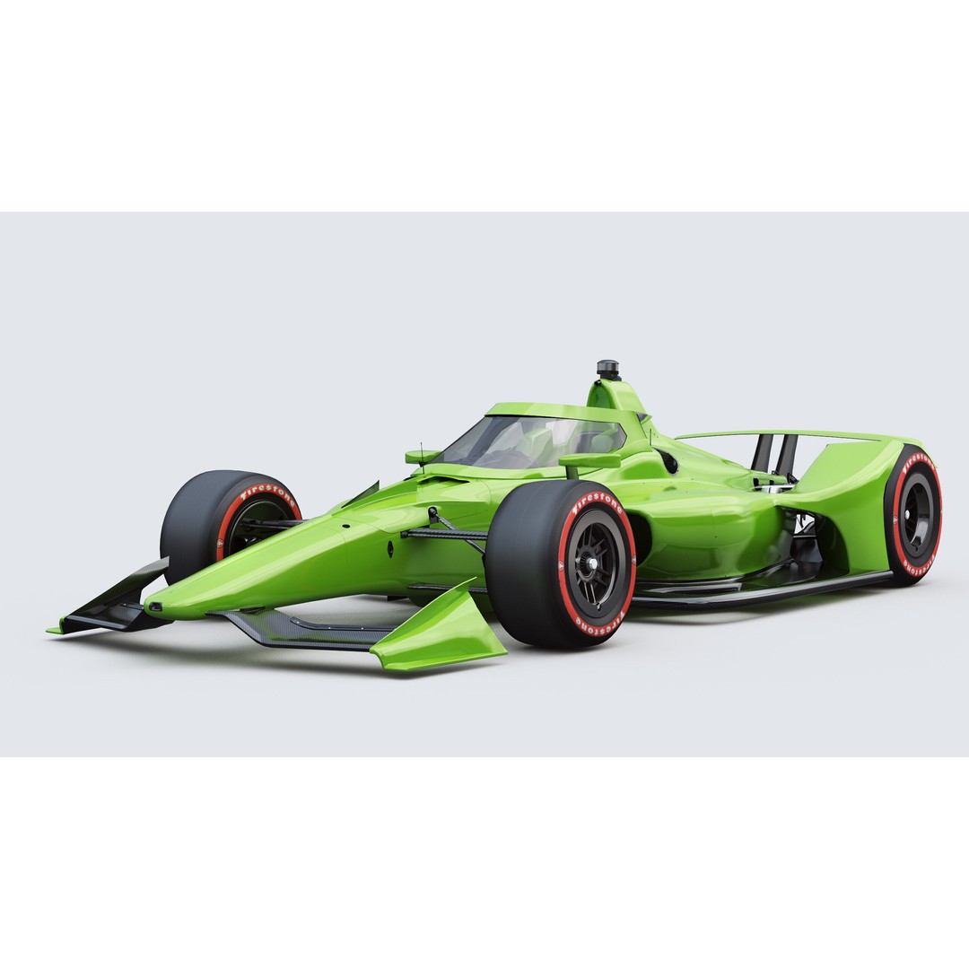Indycar Oval 3D Model – High Detail Livery Template 2025, FBX - View 3