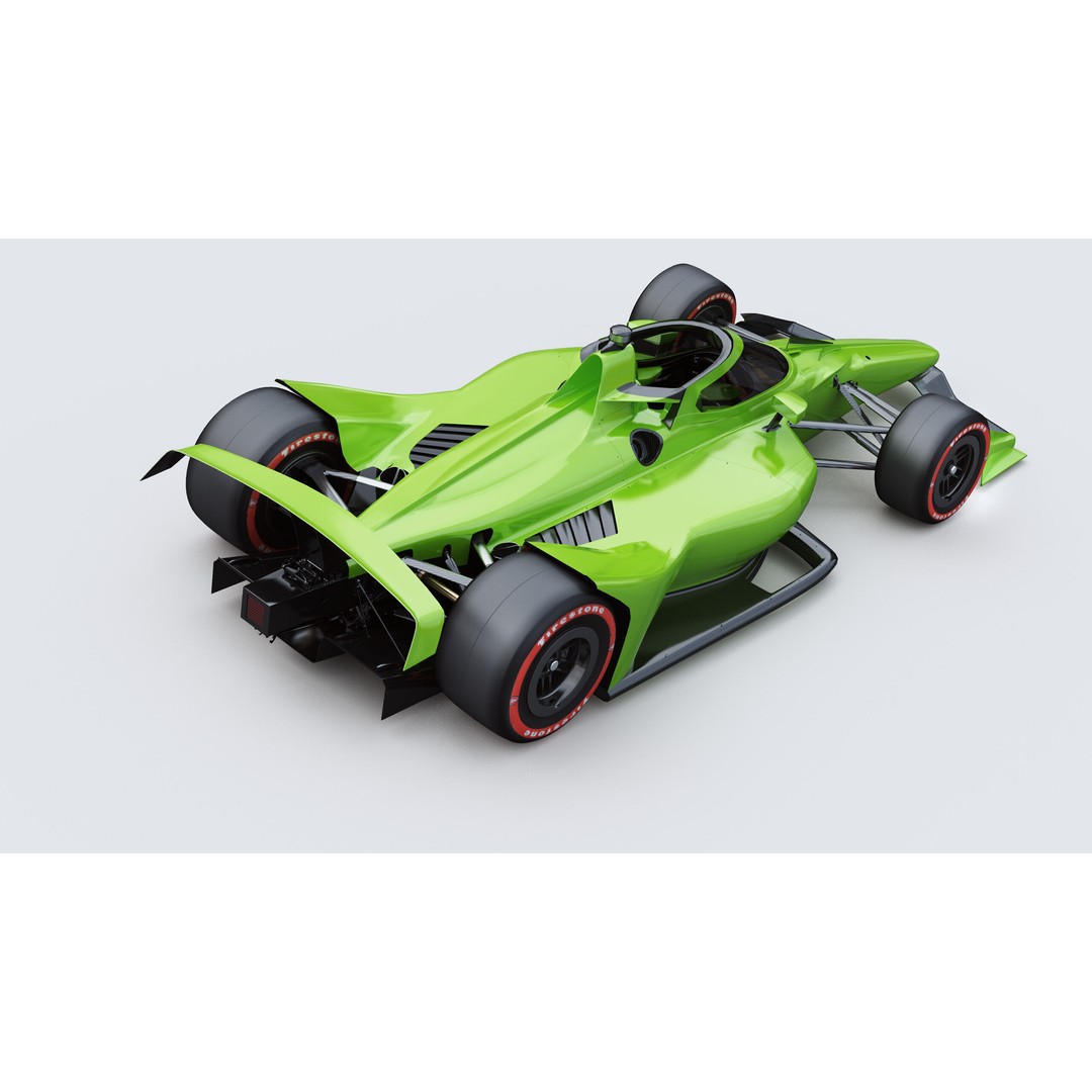 Indycar Oval 3D Model – High Detail Livery Template 2025, FBX - View 8