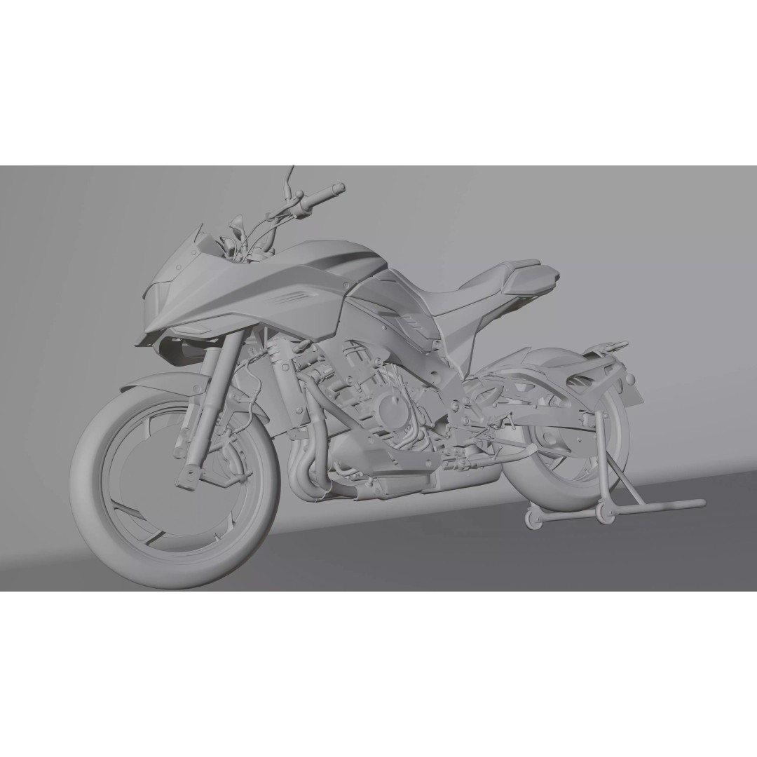 Suzuki Katana 2019 3D Model – Low Poly Game Ready Asset, Blender, FBX