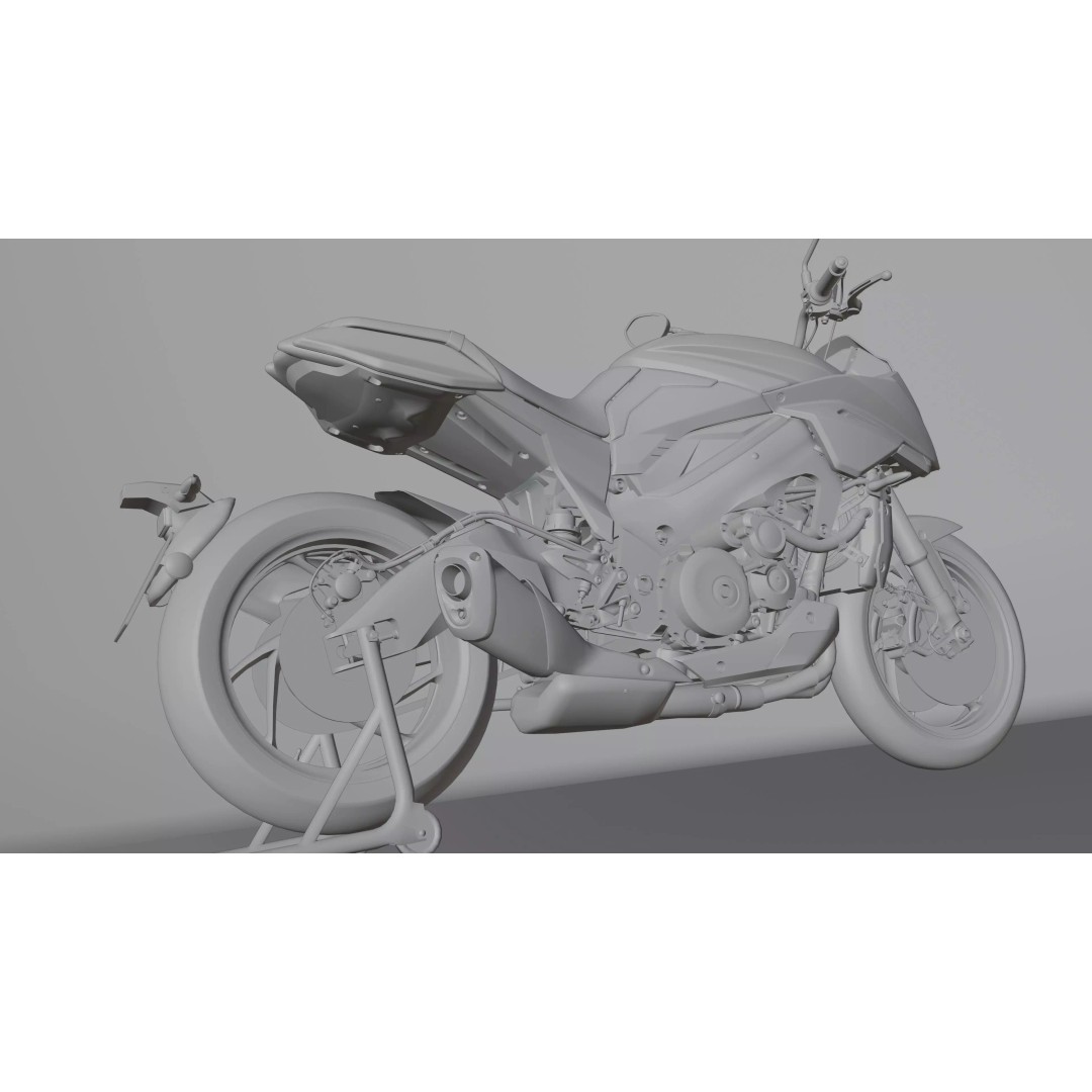 Suzuki Katana 2019 3D Model – Low Poly Game Ready Asset, Blender, FBX - View 25