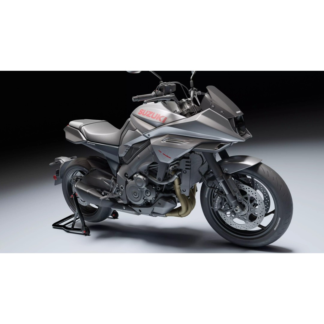 Suzuki Katana 2019 3D Model – Low Poly Game Ready Asset, Blender, FBX - View 9