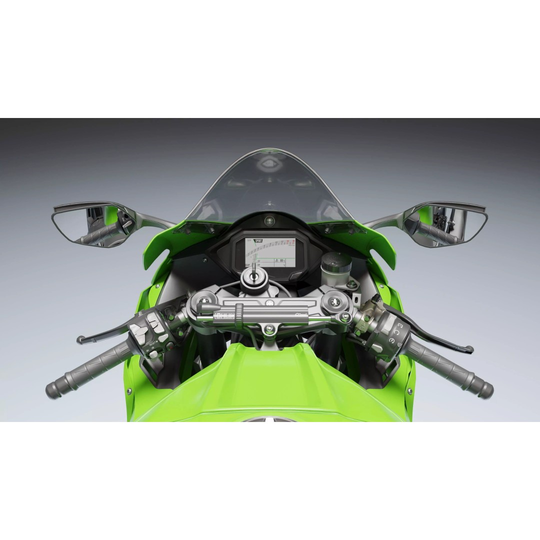 Kawasaki Ninja ZX-10R 2021 3D Model – Low Poly PBR Game Asset, FBX - View 13