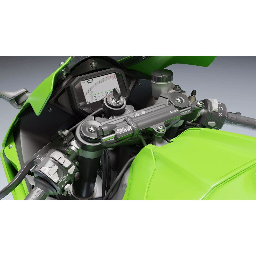 Kawasaki Ninja ZX-10R 2021 3D Model – Low Poly PBR Game Asset, FBX - View 15