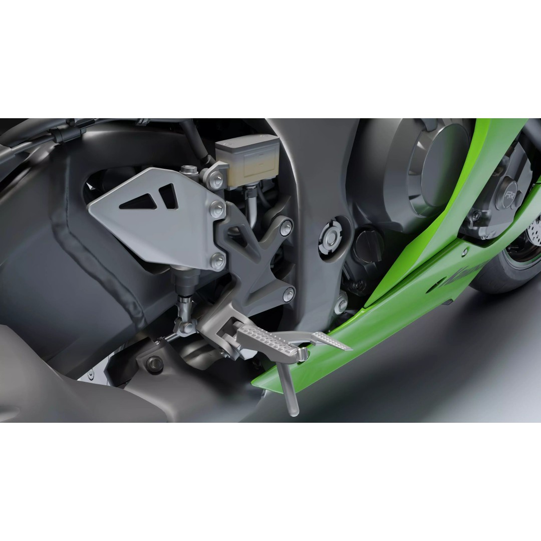 Kawasaki Ninja ZX-10R 2021 3D Model – Low Poly PBR Game Asset, FBX - View 17