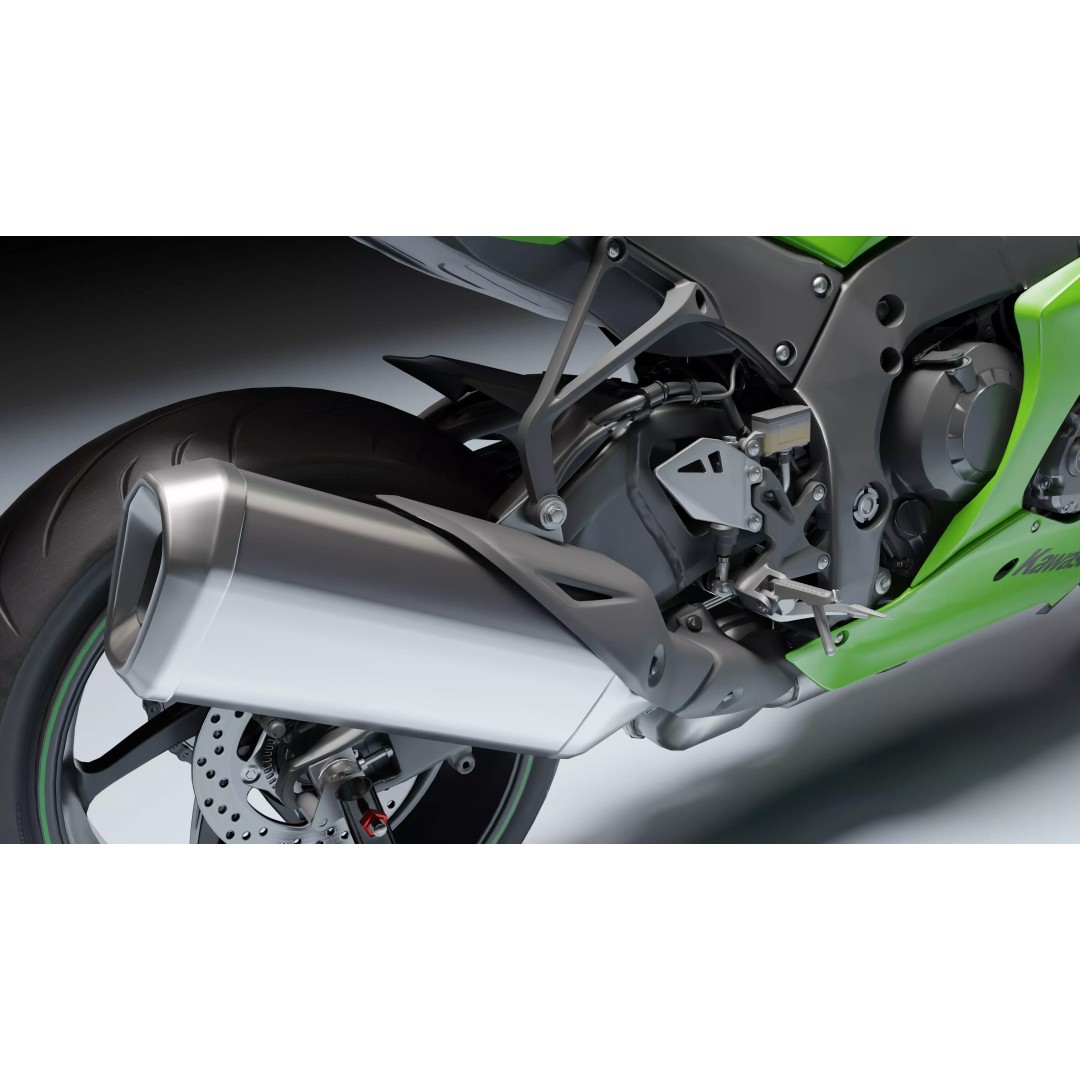 Kawasaki Ninja ZX-10R 2021 3D Model – Low Poly PBR Game Asset, FBX - View 22