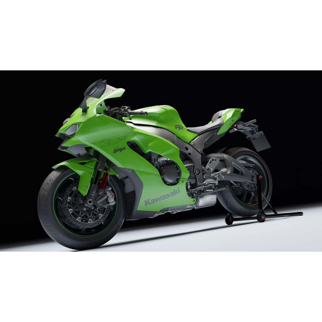 Kawasaki Ninja ZX-10R 2021 3D Model – Low Poly PBR Game Asset, FBX - View 26