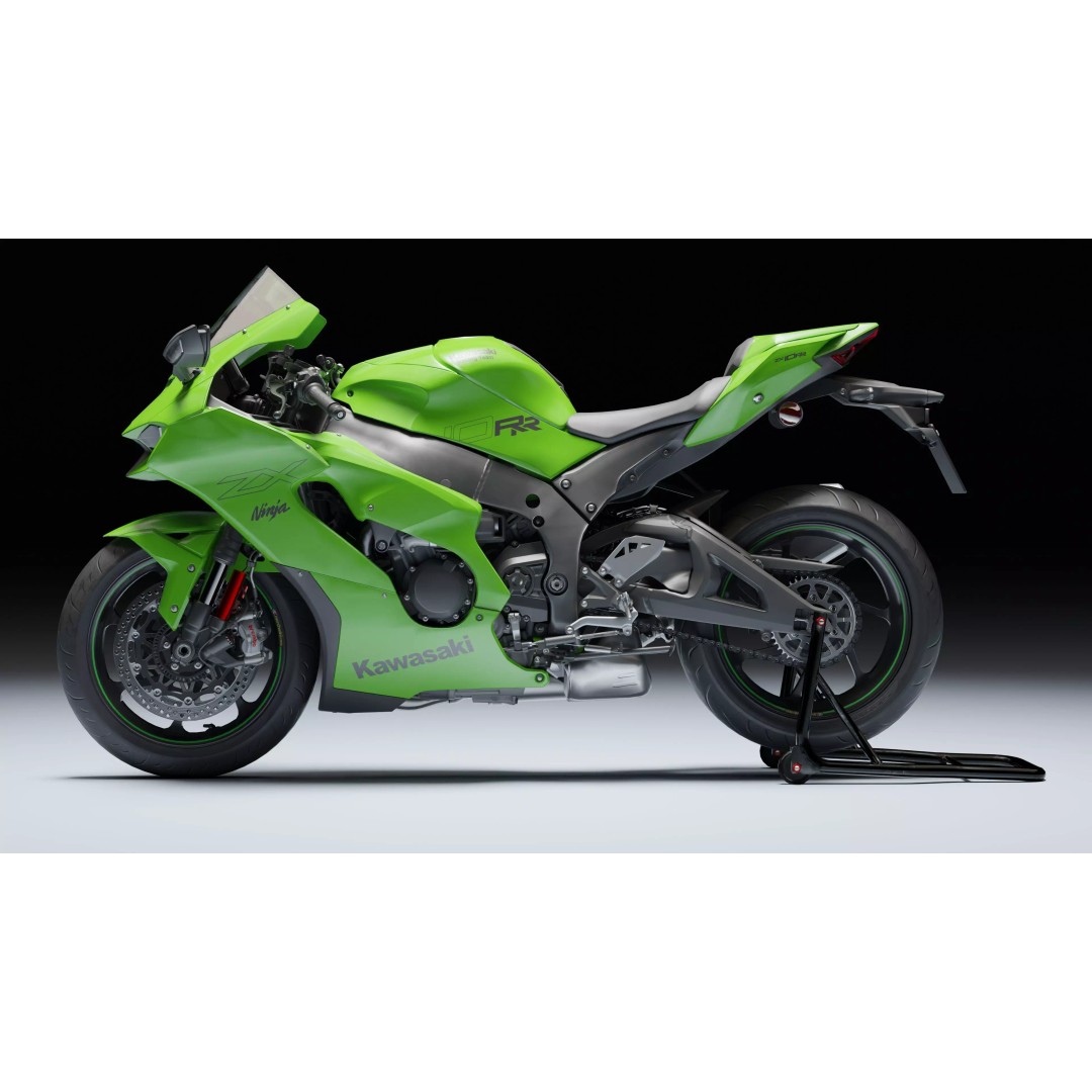 Kawasaki Ninja ZX-10R 2021 3D Model – Low Poly PBR Game Asset, FBX - View 5