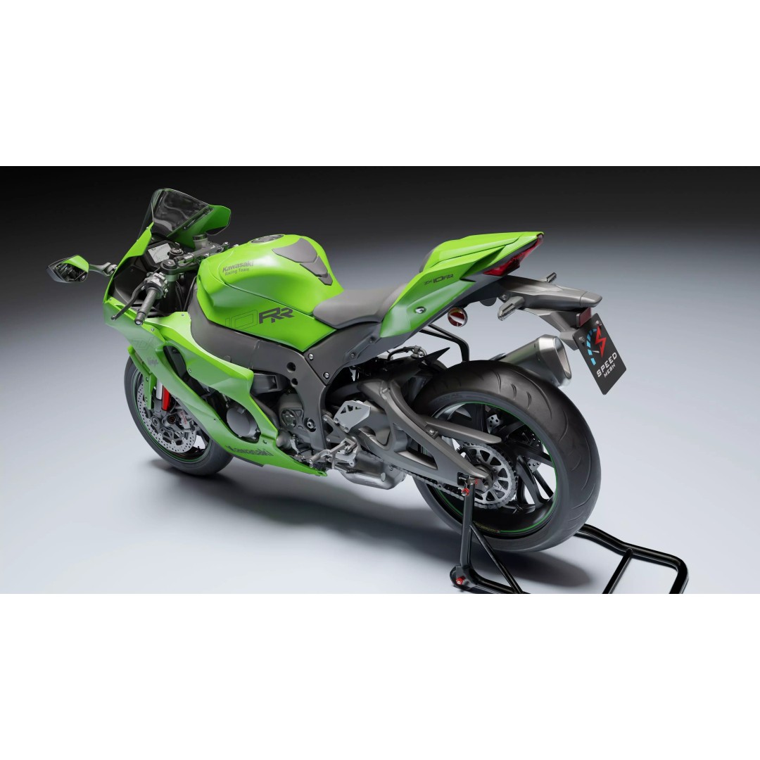 Kawasaki Ninja ZX-10R 2021 3D Model – Low Poly PBR Game Asset, FBX - View 6