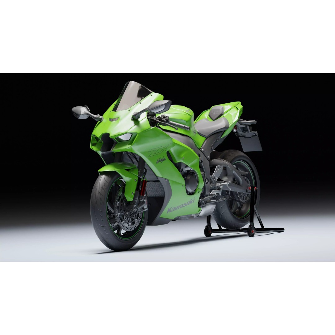 Kawasaki Ninja ZX-10R 2021 3D Model – Low Poly PBR Game Asset, FBX - View 8