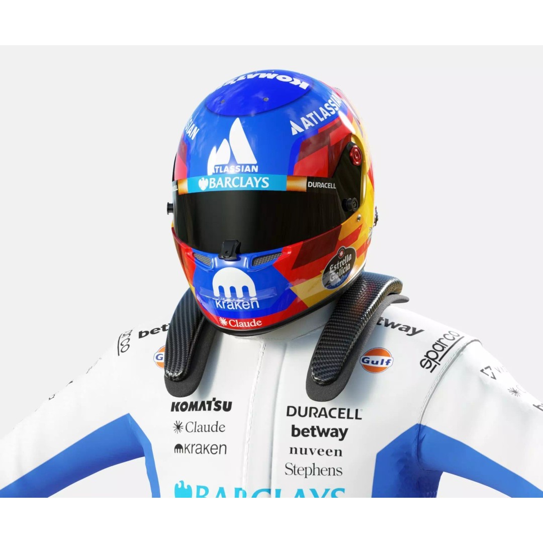 F1 Williams Racing Suits 2026 3D Model – Rigged PBR Asset, FBX, Blender