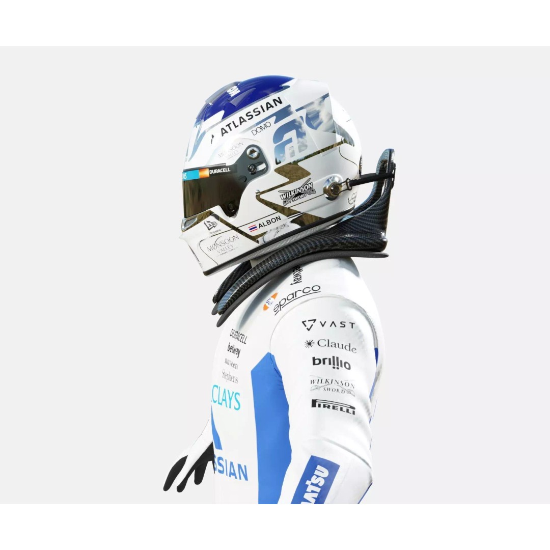 F1 Williams Racing Suits 2026 3D Model – Rigged PBR Asset, FBX, Blender - View 19