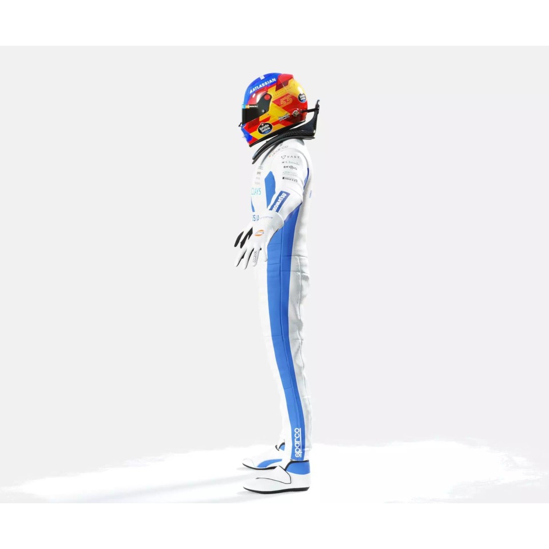 F1 Williams Racing Suits 2026 3D Model – Rigged PBR Asset, FBX, Blender - View 36