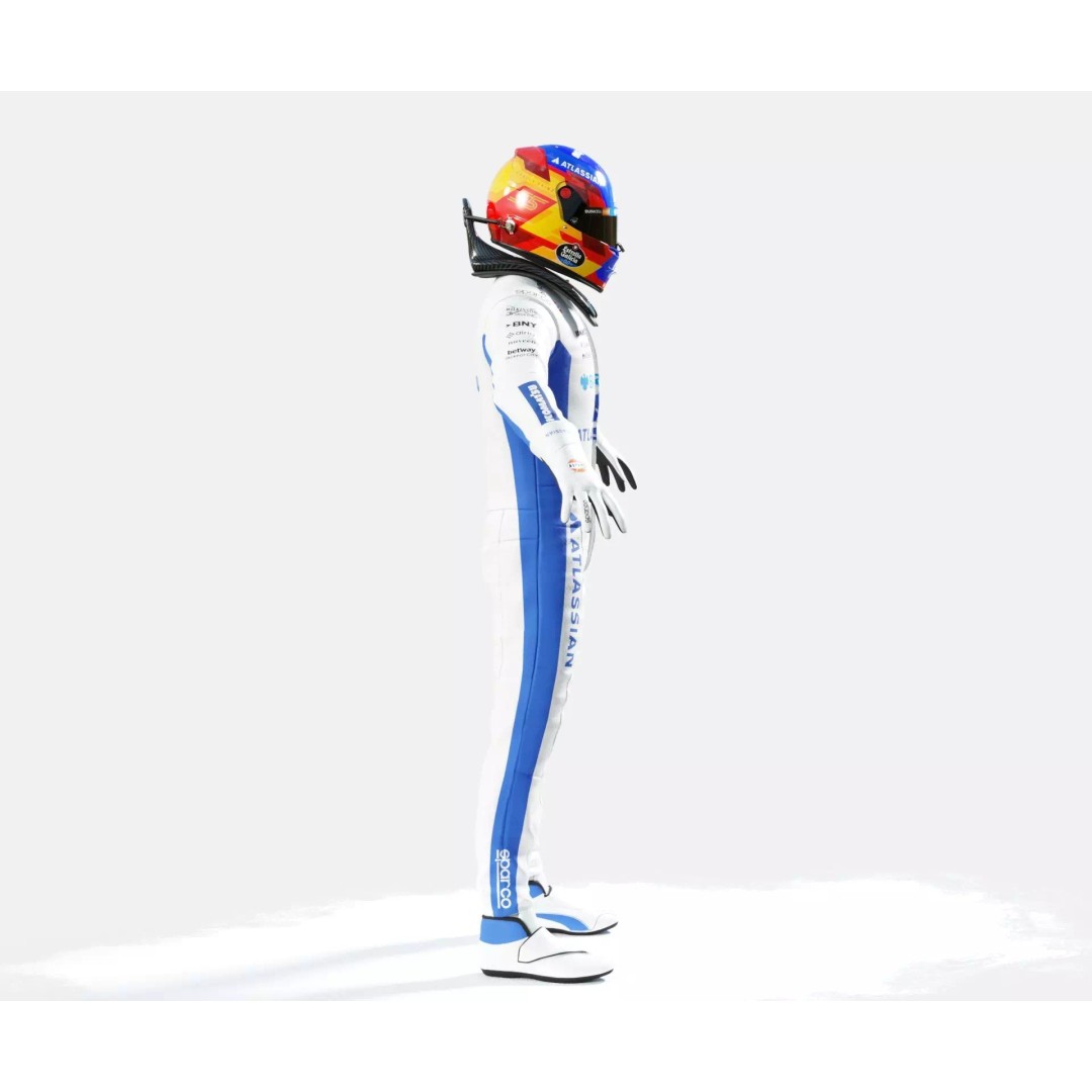F1 Williams Racing Suits 2026 3D Model – Rigged PBR Asset, FBX, Blender - View 37
